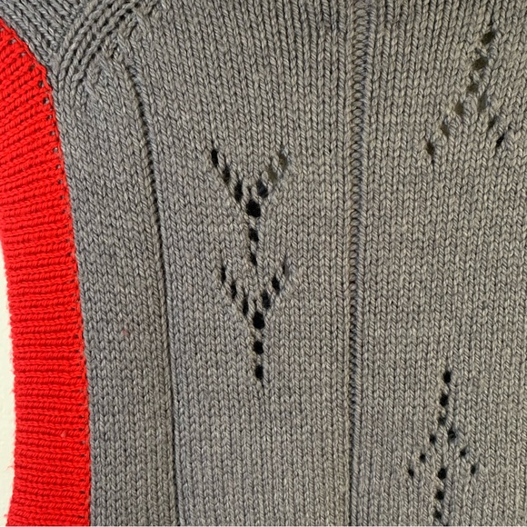 Yan Yan knits multicolor oversized wool vest with knots details size small NWT - Picture 5 of 7